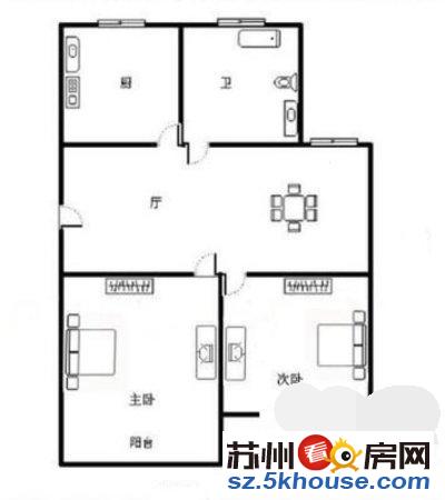 淞泽家园九区三楼62平中等装修一口价126万有钥匙随时看房