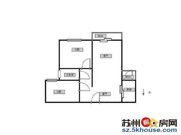 凤凰胥岸旁 云庭城市花园 精装2房 满五唯一 房子正气 安静