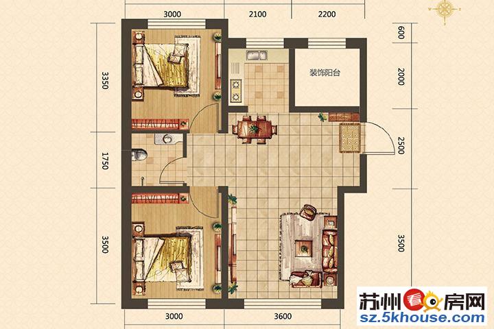 长江花园精装大两房 房东自住装修 全品牌家居 押一付一 急租