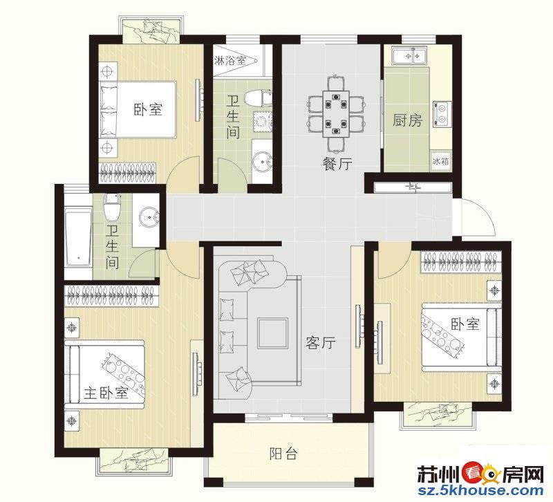 小区配套实施齐全精装修拎包入住