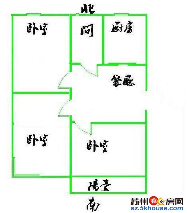 苏苑新村三房精装修低总价可读苏苑位置好真图急售