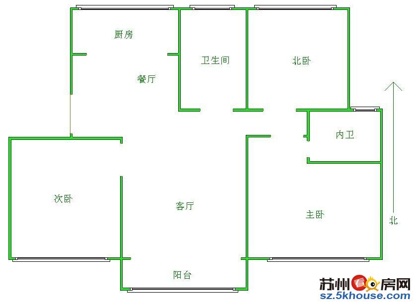 玉成家园精装修3房出租