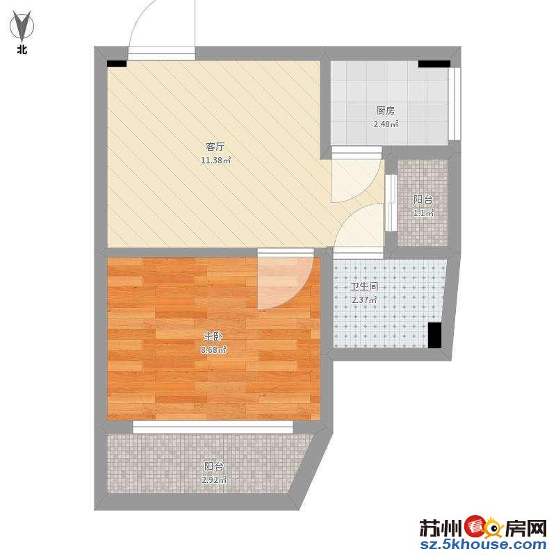 狮山路 香格里拉旁 狮山丽舍精装住宅一房 燃气做饭可随时看房