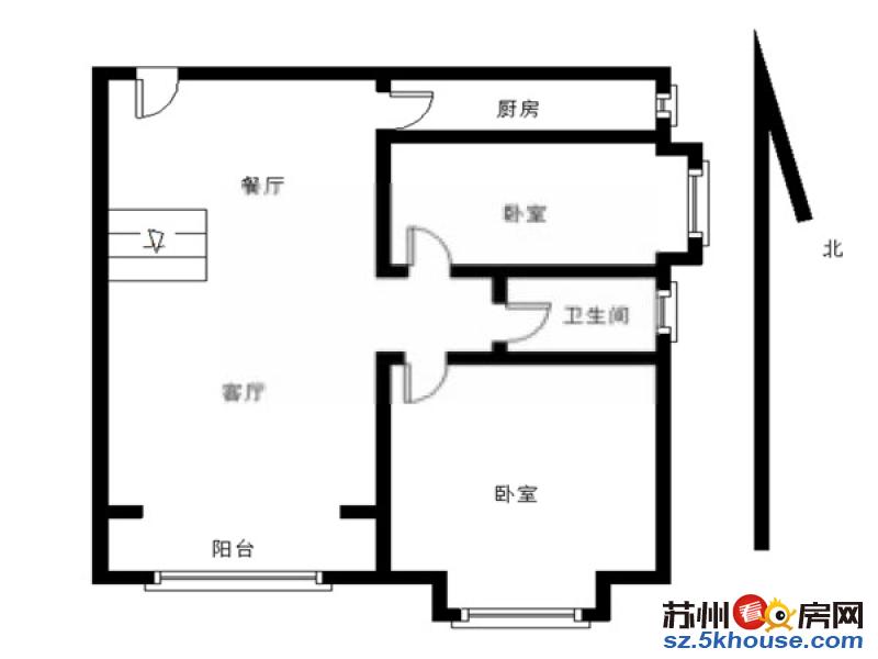 秀水苑御花园婚装2房 豪华装修 南北通透 拎包即住 可押一付