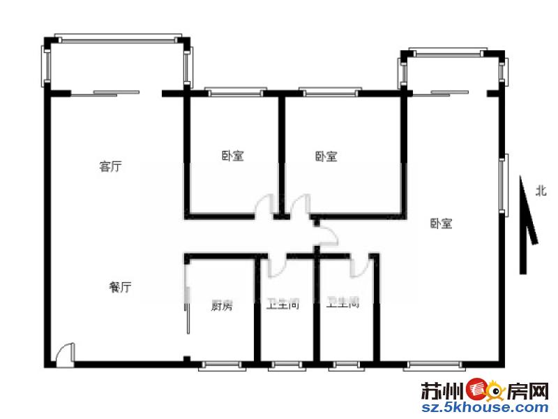 万业湖墅金典花园 三室两厅 3000元