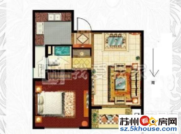 时代广场地铁口 星汇广场朝南公寓一房出租 配套全 拎包入住