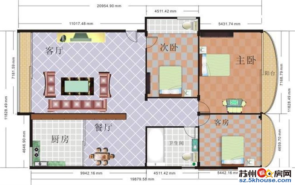 招商依云华苑 豪装三房邻近4号线干净整洁交通便利月付