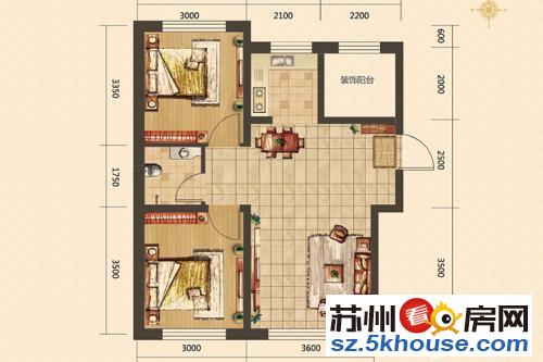 建武紫宸庭豪装两房 临轨道2号 独墅湖体育馆图书馆创意产业园