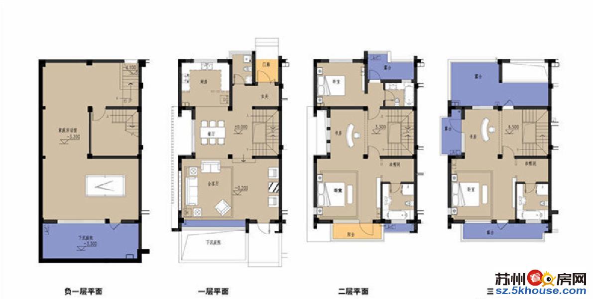 新区联排别墅 带车位靠太湖湿地公园 就数春风十里总价380万