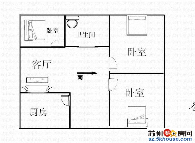 星港中新苏苑精装三房位置好满五年首付54万