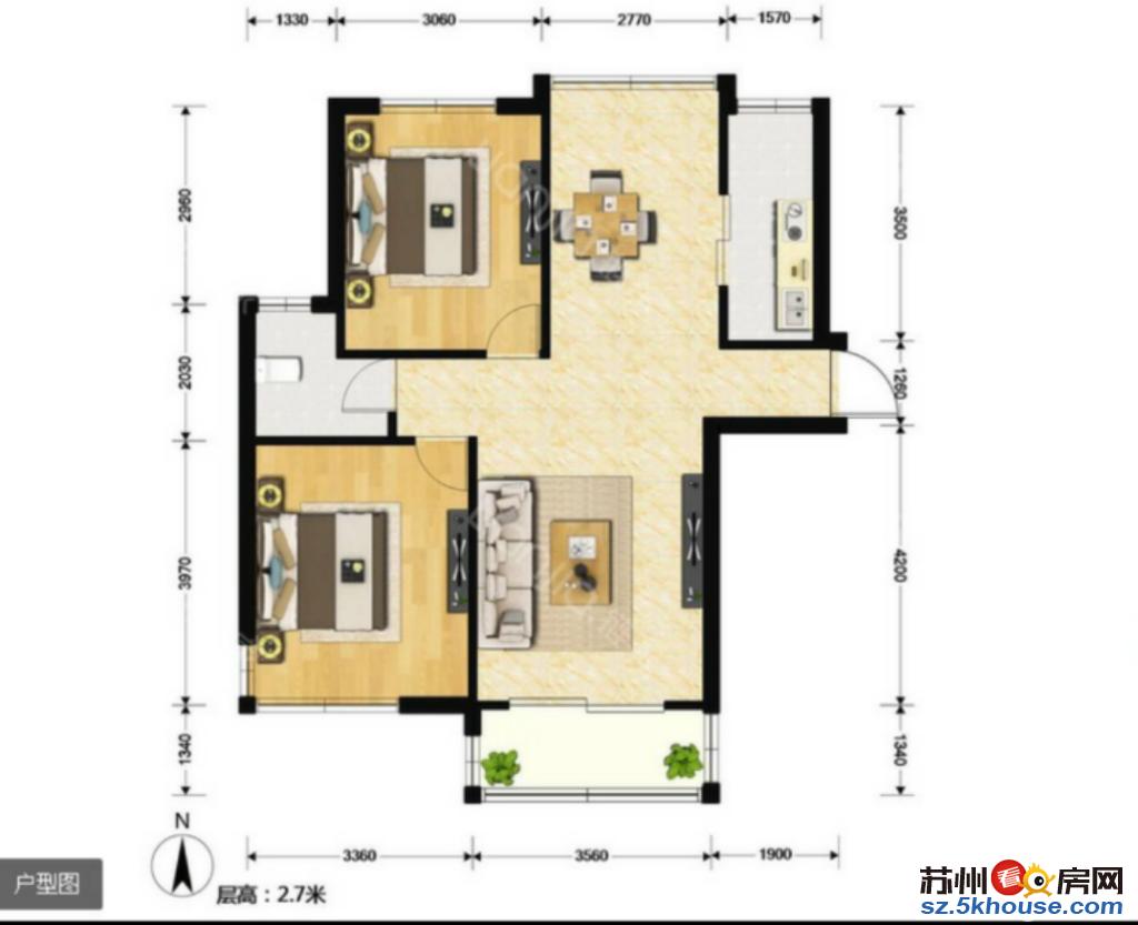 急售湖畔两房 业主自住保养好 家具家电全留新房已换好