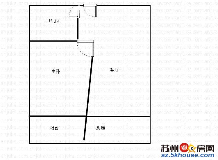 卓锐行康锦苑精装正规一室一厅家电全送急售