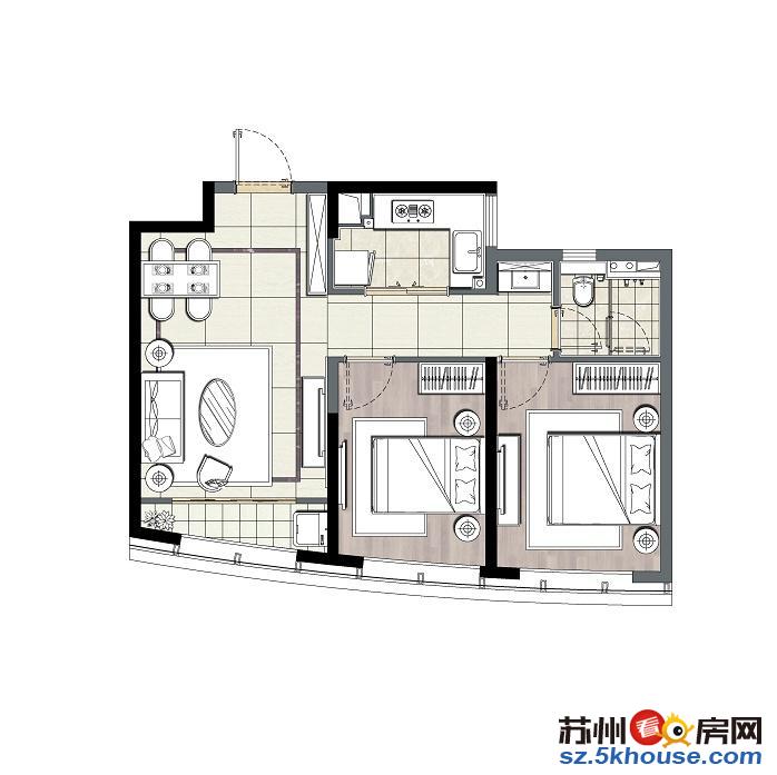  新区狮山地铁口 精装修科技类住宅公寓 带地暖恒温恒湿