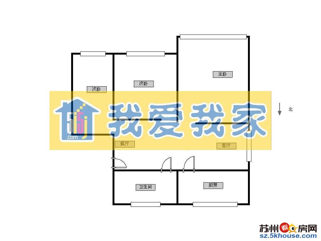 盘蠡新村新上 南北通透 大3房 双学位未用 诚心出售