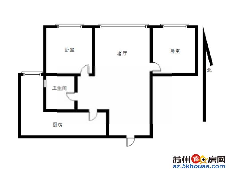 群星苑整租二室 湖岸名家 新华苑 悦湖花园 怡葑庭旁 有钥匙