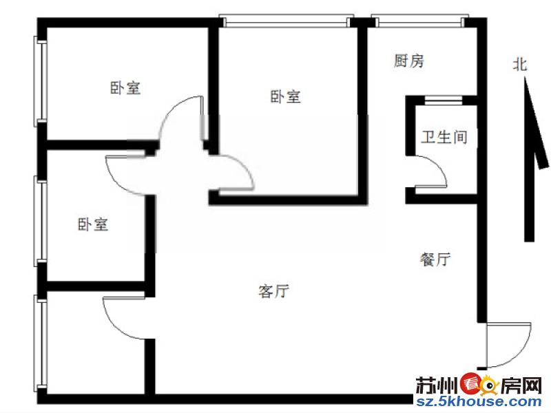 香格里拉 吴宫丽都 三房二卫 精装修小区安静舒适拎包入住