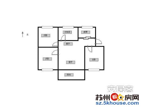 阳山花园一区 简装 正三房 学位未用 房东诚售