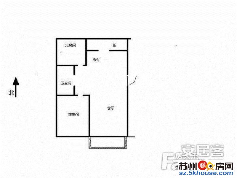 轻轨五号二号旁华泰家园旁胥江华庭两房朝南中层婚装带独库