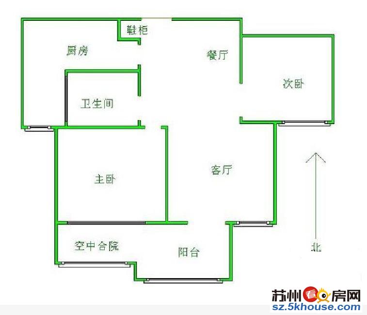 精装2房 采光好 南北通透 清爽干净整洁 没有问题 拎包入住