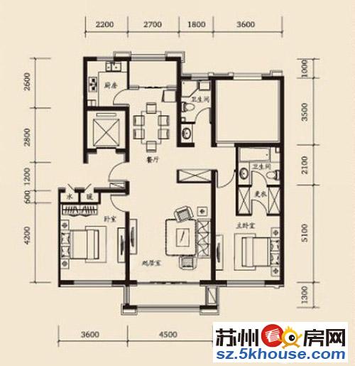 吴中郭巷 中海独墅岛 万业湖墅经典精装3房 家电齐全拎包入住