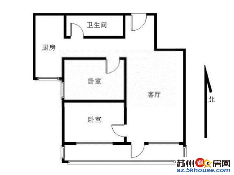 西环路三元二村两室出租 干将路沿线交通方便看房有钥匙