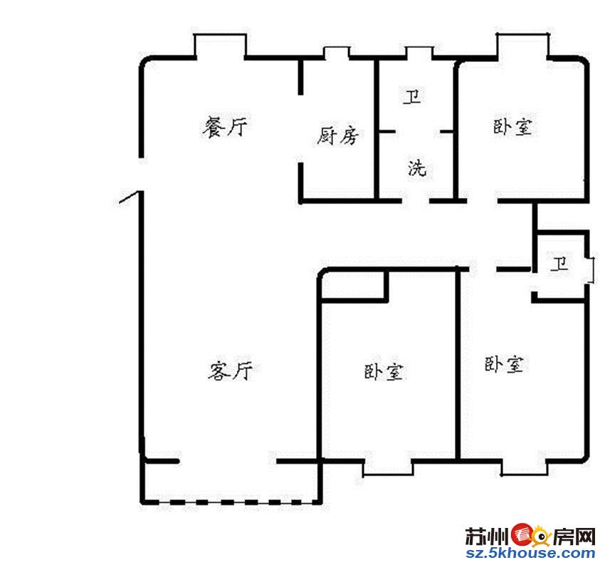 香城花园三区三房精装修家电齐全看房方便有钥匙有车位