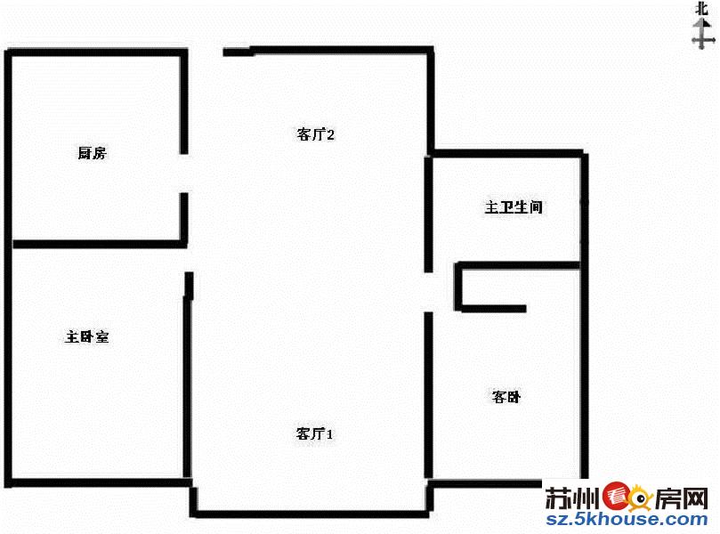 新区一中狮山实小精装修南北通透户型家具家电全留