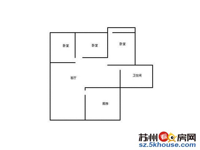 观景二村 精装三室 押一付一 虎丘婚纱城 新庄立交