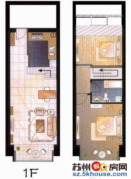 永诚国际 精装复式公寓 万达商圈 挑高5米 地铁沿线 急售