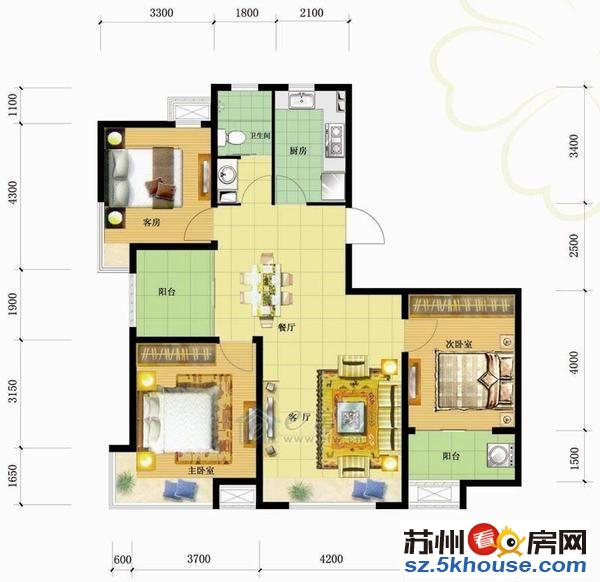 77平140万 价格经得起比较 新升新苑 通透两房 满2年