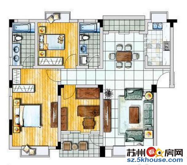 商城花苑中装三房115平152万出门就是菜市场公交站