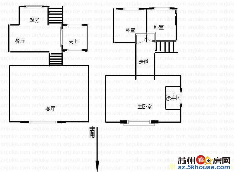 依云水岸 叠加别墅 带入户花园送全套精装 仅395万 满两年