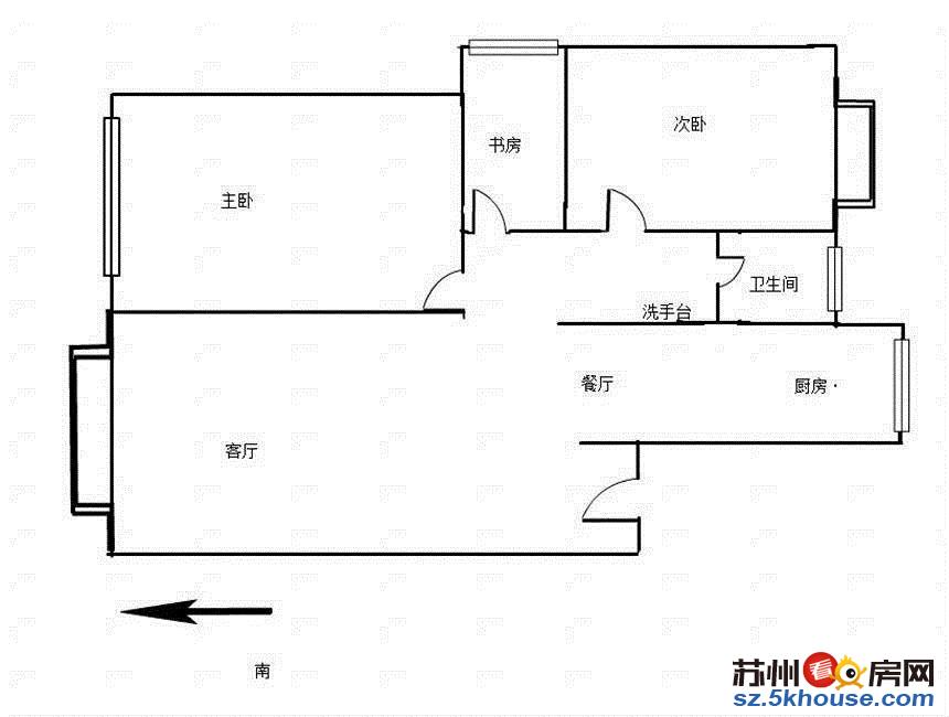 地铁旁  越湖家天下 多层洋房 婚装3房 户型正气 满5