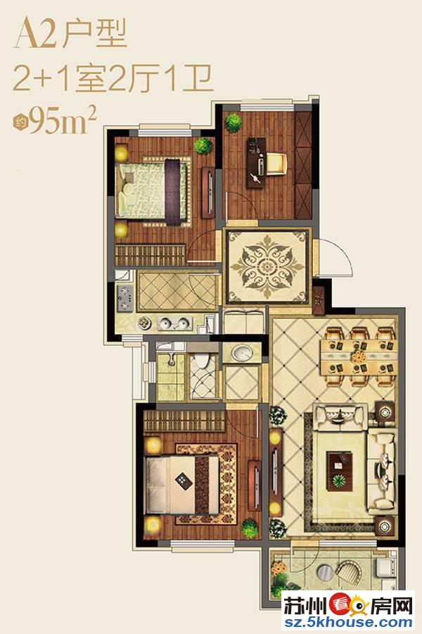 科技住宅 朗诗绿洲精装三房 品质统装 实验學区 看房有钥匙