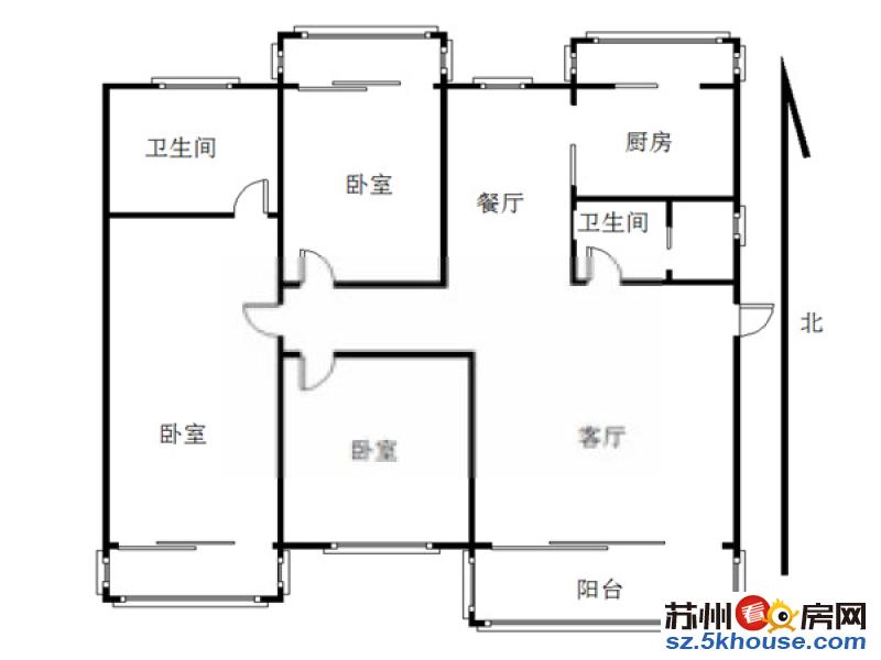 和乐家园精装大三房地 铁口 公交车站台旁南北通透 押一付一