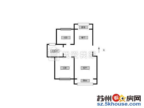 香城花园一区 20万婚装 南北通透 精装两房 全天采光 可谈