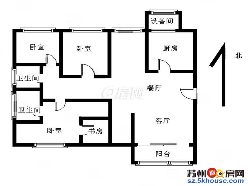 中海御湖熙岸官邸 4房2厅 165平 豪华装修 南北