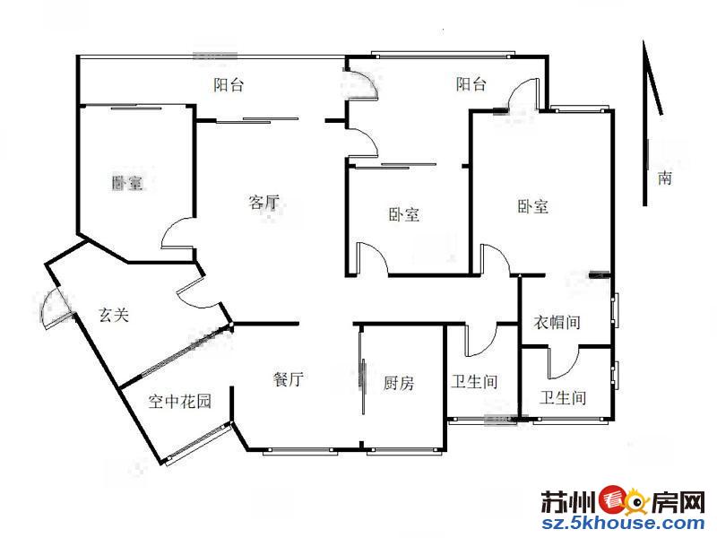 天域花园真实图片二期二次装修大露台通透三房