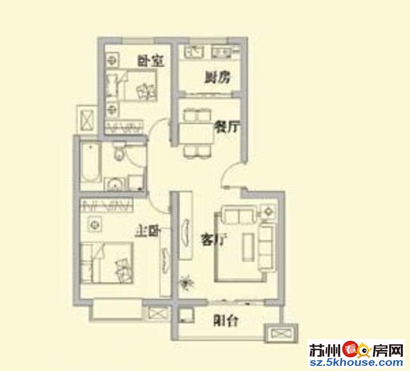 星湖客  精装修两室两厅  满五唯一省税  看房随时