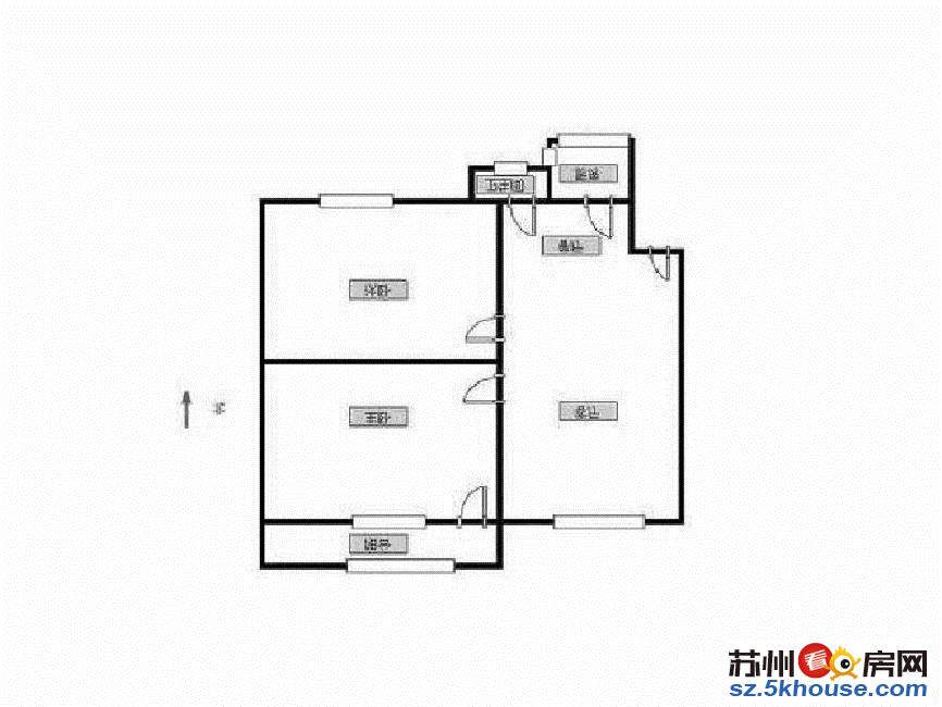 安元佳苑三区 蠡口站旁 自住通透大2房 送家具家电 随时看房