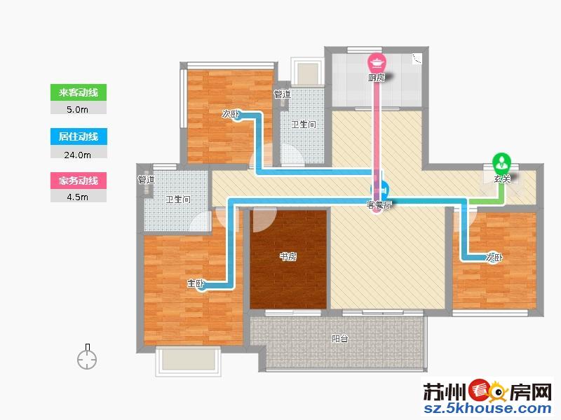 品质小区 全南户型 南北通透 地铁中环直达 蓝光雍景园