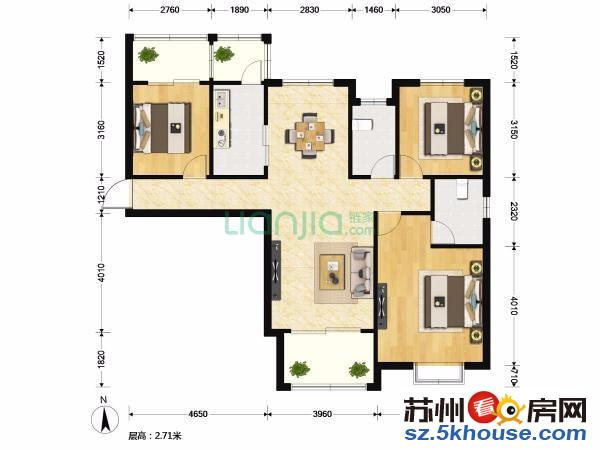 中海国际一区全新统装 保养很新 家具家电全留 學区未用可谈