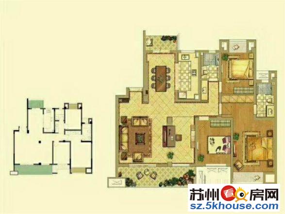 新出招商雍和苑洋房4房2厅2卫送车位138平348万