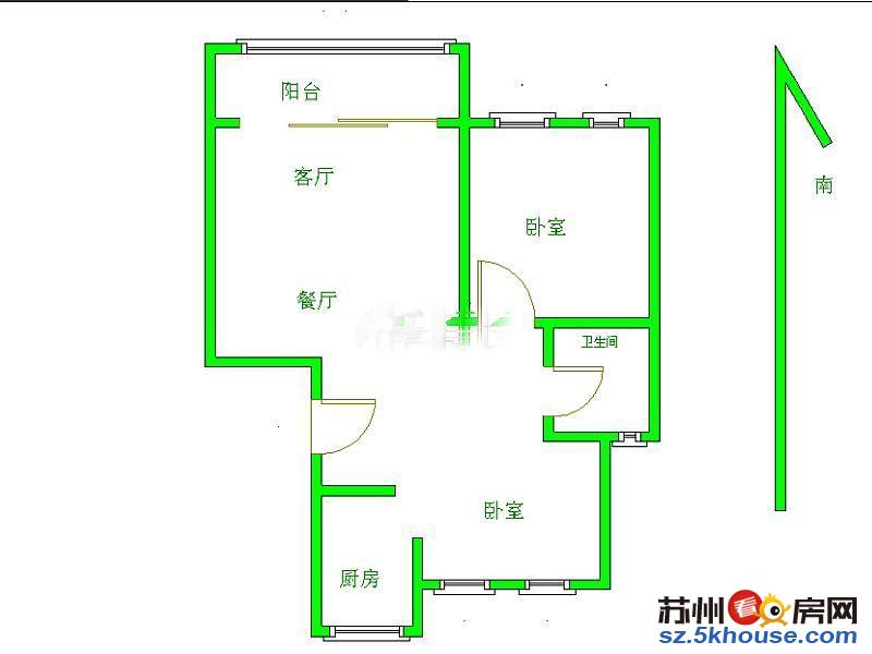 平江怡景精致装修2室2厅1厨1卫85m2
