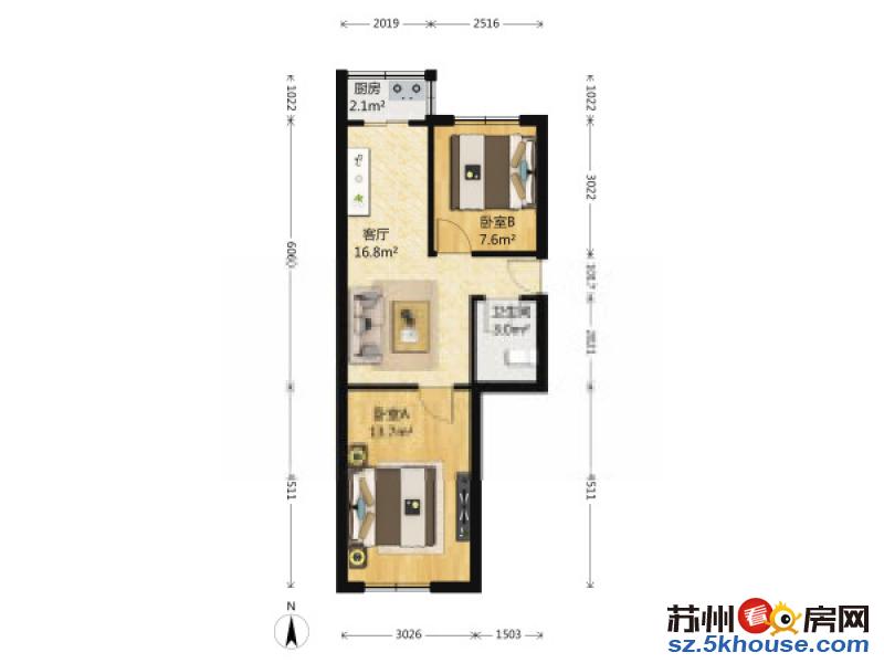 胥江路 盘胥路 SOS酒吧 巴里新村 自住两房 2300