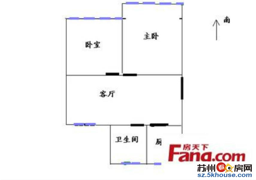 古娄二村三区 阳光南北通透 小区中间位置 交通便利 随时看房