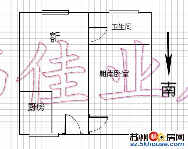 房卡房一楼带阁楼 独立卫生间 实拍照片 有钥匙