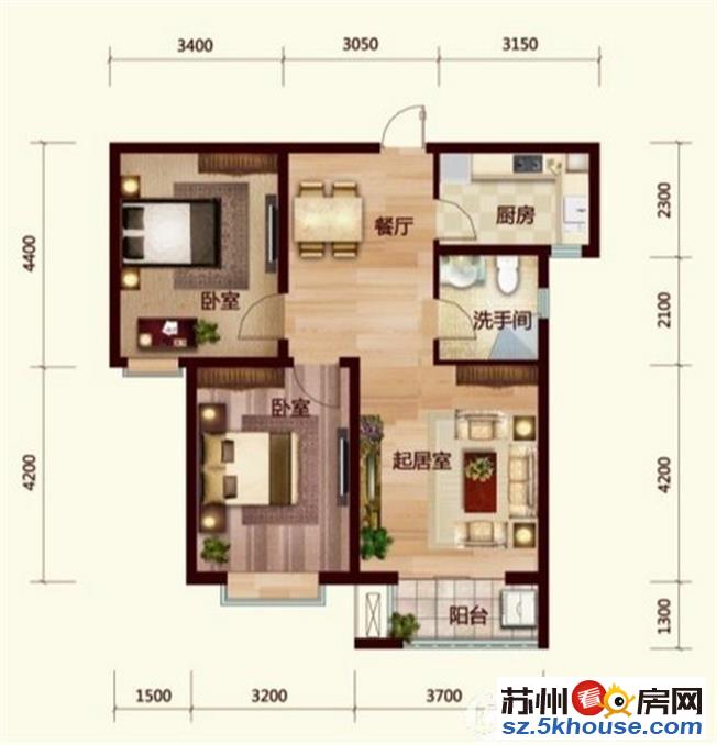 毛坯 经典3房1卫 低层 户型方正 视野好