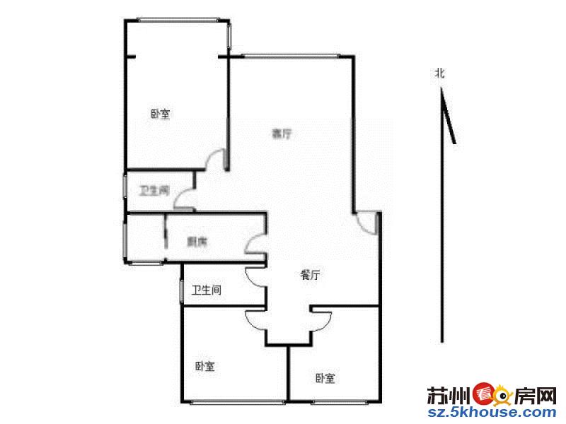 阳光公寓3房2700 景观房 可押1付1 随时看房