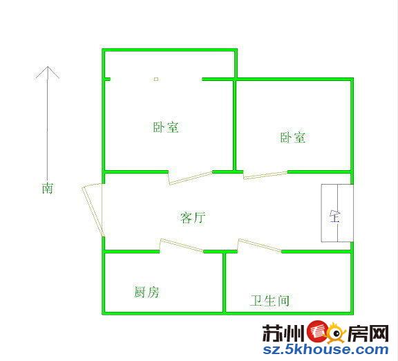 苏苑实验旁地铁口学位可用二楼两房朝南都很大满五年